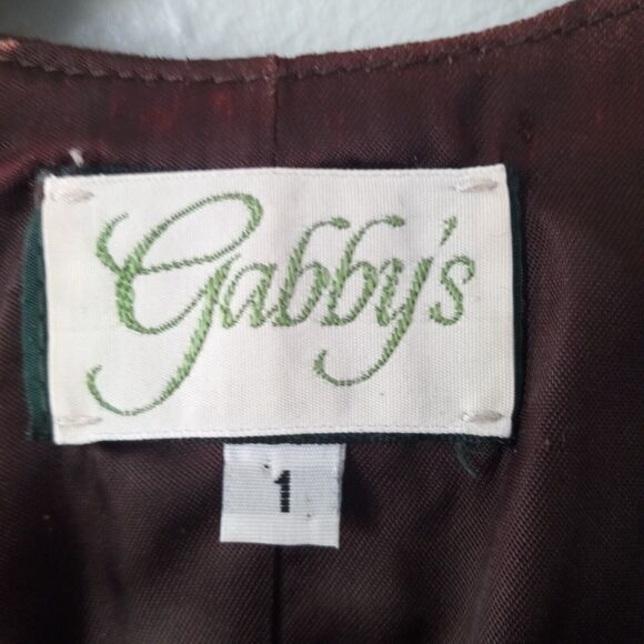 Gabbys 100% Brown Suede Leather Vest-Large-Lined-Pockets-Western-Boho-Rodeo - Picture 8 of 9